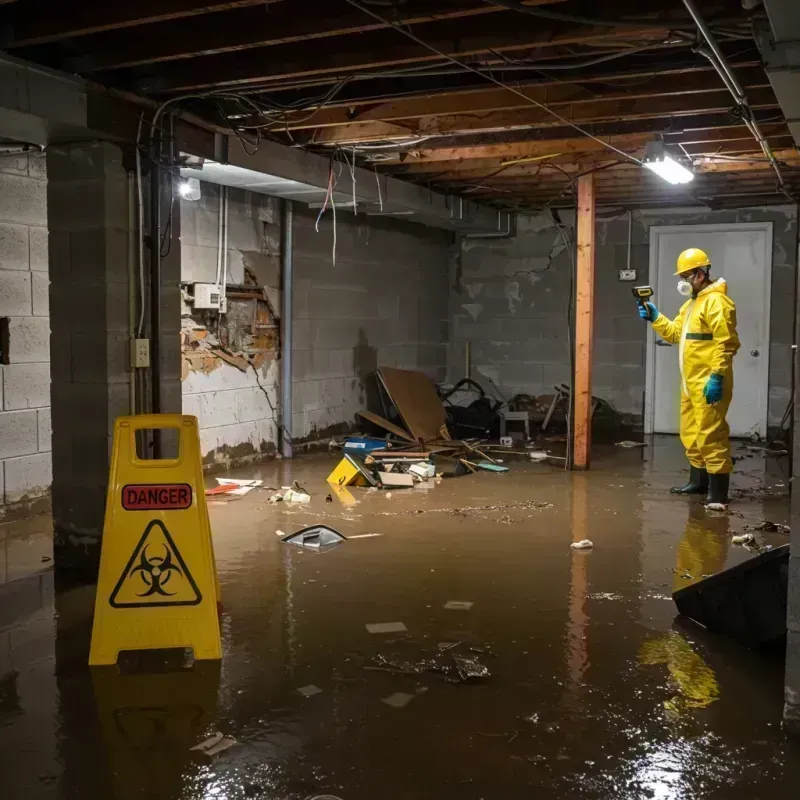 Flooded Basement Electrical Hazard in La Mirada, CA Property